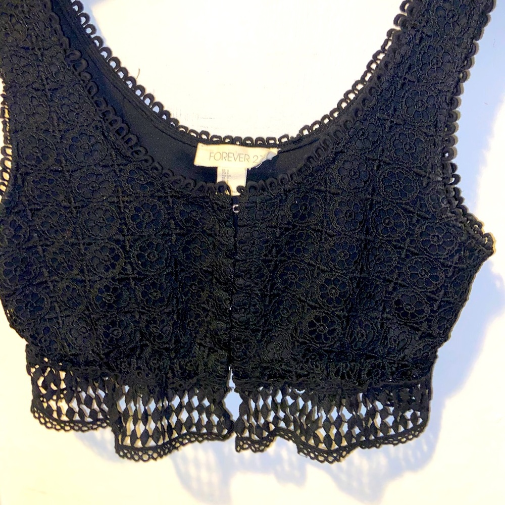 Black crop top